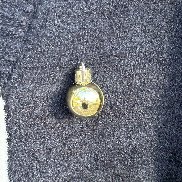 NEW No Comment Girl's Christmas Holiday Cardigan‎ Sweater-Size Large-Bells-Santa - Picture 3 of 11